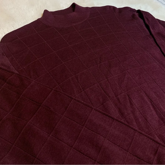 Lamberti Men's Burgundy Silk Sweater Size Large - Picture 1 of 5